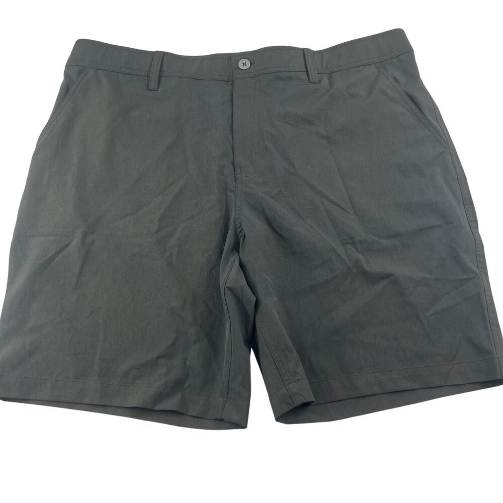 32 degrees Mens Gray Lee Performance Series Shorts Size 40 Flat Front Golf‎